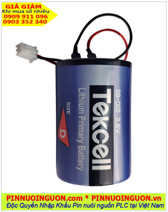 Tekcell SB-D02 (Zắc trắng); Pin nuôi nguồn Tekcell SB-D02 lithium 3.6v D 19000mAh _Xuất xứ Hàn Quốc